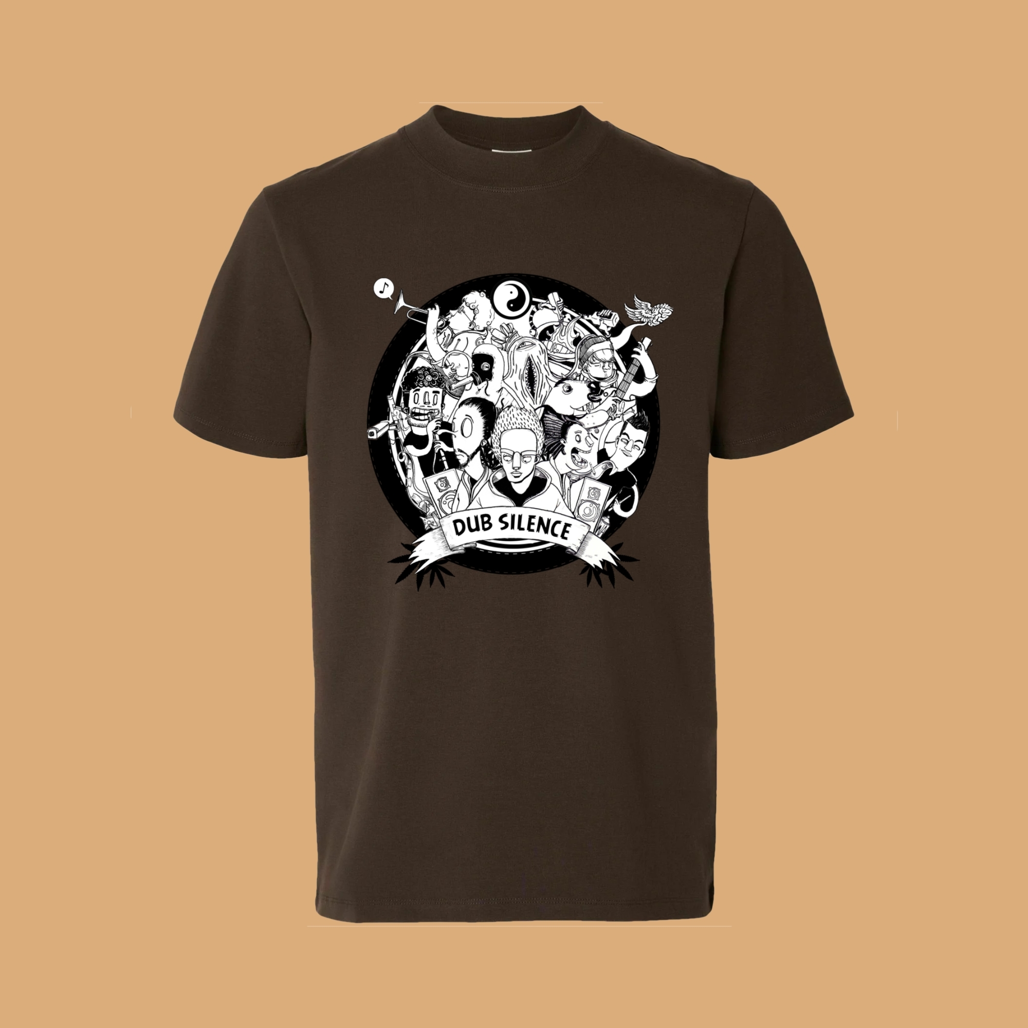 T-shirt marron